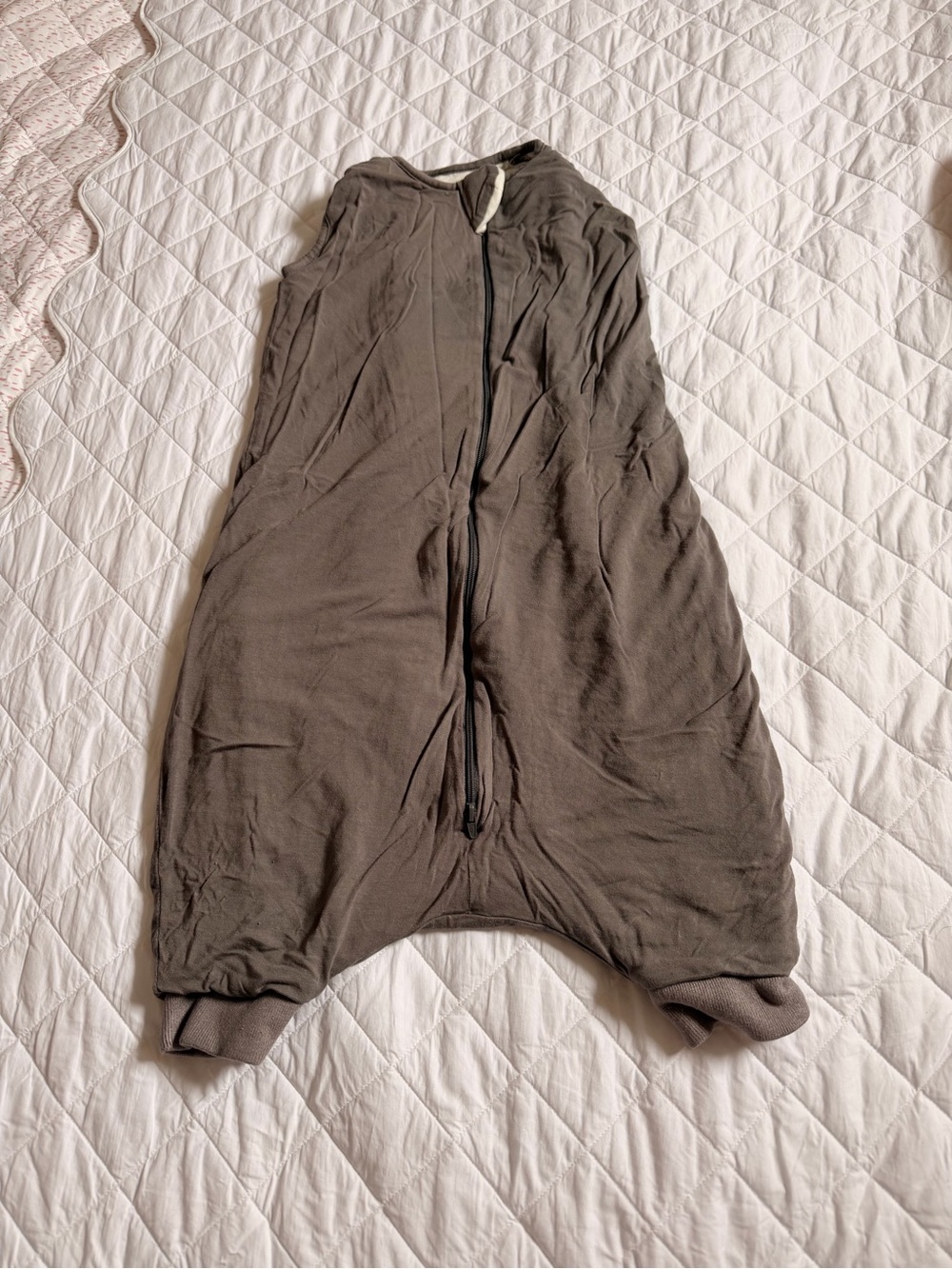 Kyte BABY Sleeveless Zip Harem Jumpsuit in Taupe